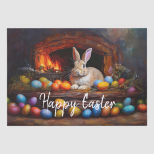 Easter Bunny Colorful Easter eggs Happy Easter Tissue Paper