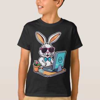 Easter Bunny Computer Video Game Lovers 1 T-Shirt