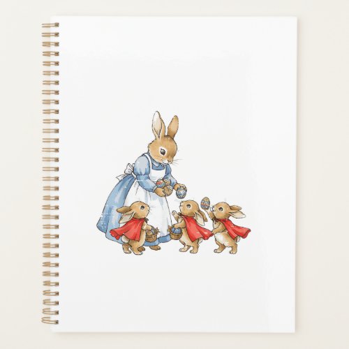 Easter Bunny Cottagecore Vintage Rabbit Women Girl Planner