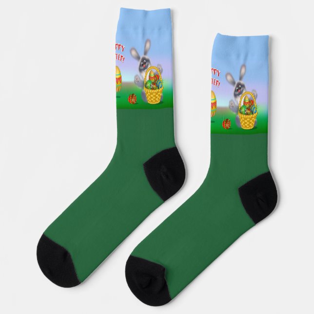 Easter Bunny Crew Socks (Left)