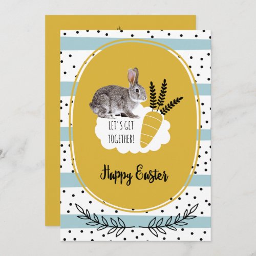 Easter Bunny Custom Easter Brunch Invitations