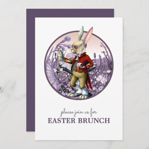 Easter Bunny Custom Easter Brunch Invitations