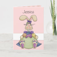 Easter Bunny Custom Holiday Card
