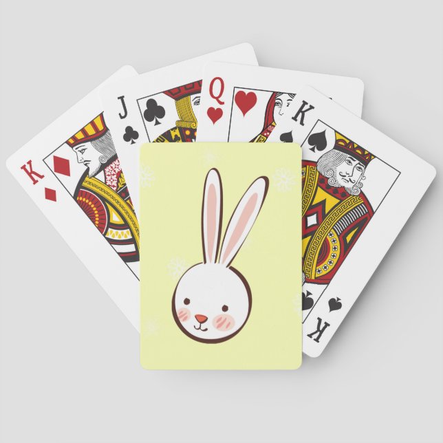 Easter Bunny Custom Playing Cards (Back)