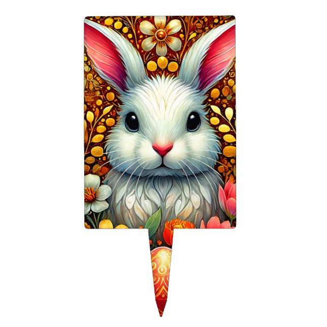 EASTER BUNNY ~ Cute ~ Cake Topper (Front)