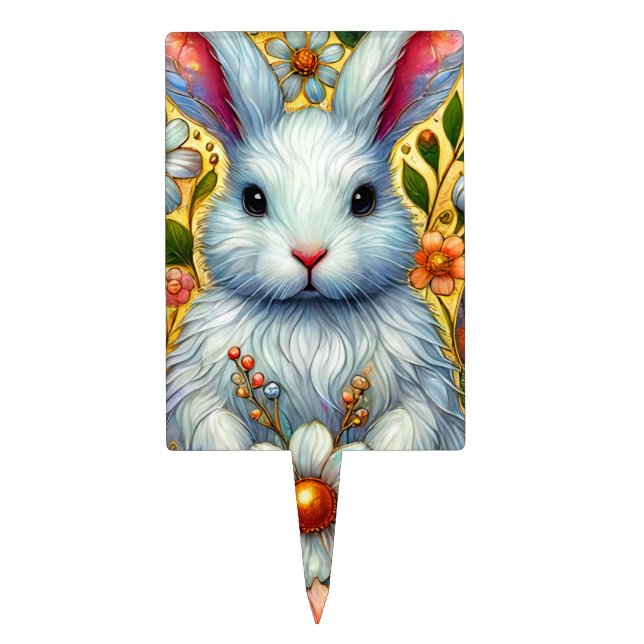 EASTER BUNNY ~ Cute ~ Cake Topper (Front)