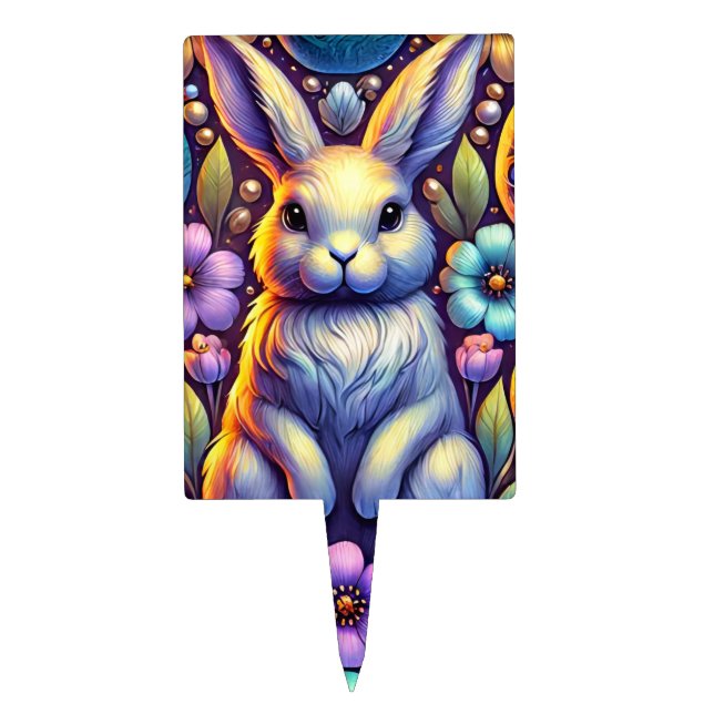 EASTER BUNNY ~ Cute ~ Cake Topper (Front)