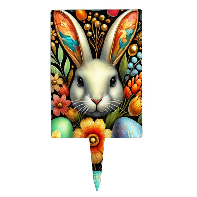 EASTER BUNNY ~ Cute ~ Cake Topper (Front)