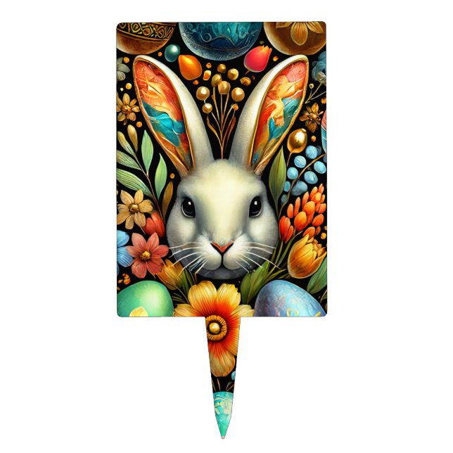 EASTER BUNNY ~ Cute ~ Cake Topper (Front)