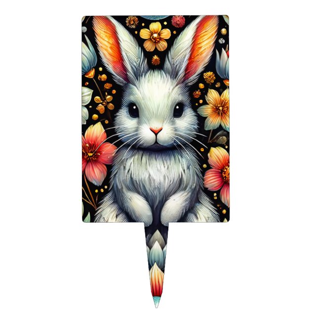 EASTER BUNNY ~ Cute ~ Cake Topper (Front)