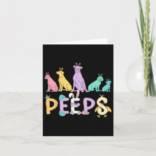Easter Bunny Cute Easter Rabbit Dog Lover Chick Sp Card
