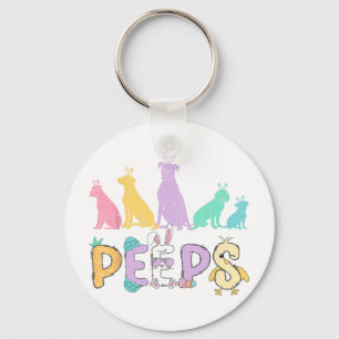 Easter Bunny Cute Easter Rabbit Dog Lover Chick Sp Keychain