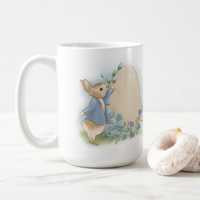  Easter Bunny cute rabbit Coffee Mug (With Donut)