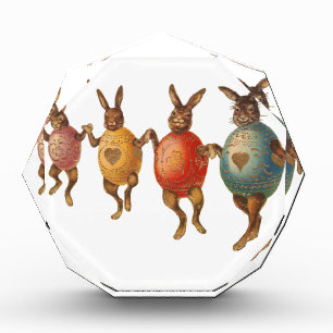 Easter Bunny Dancing Eggs Acrylic Award