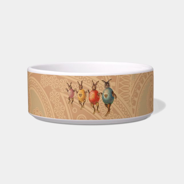 Easter Bunny Dancing Eggs Bowl (Front)