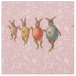 Easter Bunny Dancing Eggs Fabric