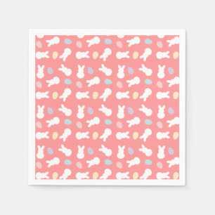 Easter Bunny Decorated Egg Pattern Napkins