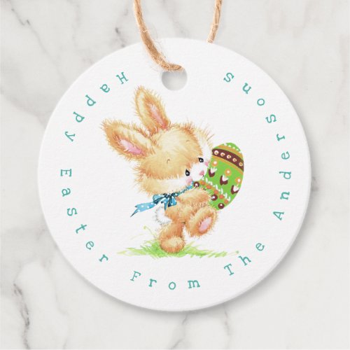 Easter Bunny Delivery Personalized Name  Holidays Favor Tags