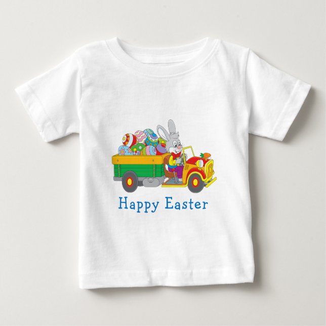 Easter Bunny Delivery Truck Baby T-Shirt (Front)