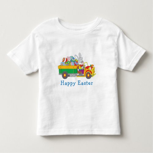 Easter Bunny Delivery Truck Toddler T_shirt