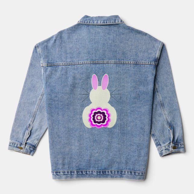 Easter Bunny Denim Jacket (Back)