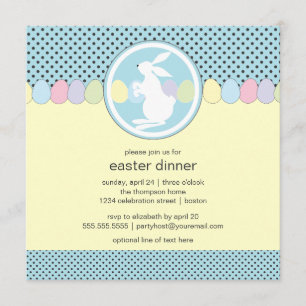 Easter Bunny Dinner or Brunch Invitation