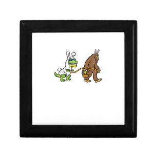 Easter Bunny Dino Bigfoot Sasquatch Trex Men Boys  Gift Box