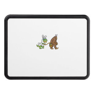 Easter Bunny Dino Bigfoot Sasquatch Trex Men Boys Hitch Cover