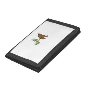 Easter Bunny Dino Bigfoot Sasquatch Trex Men Boys  Trifold Wallet