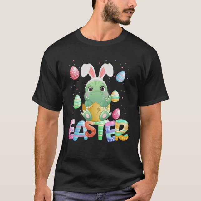 Easter Bunny Dinosaur   Easter Rex T-Shirt (Front)