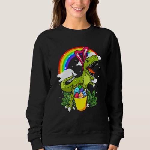 Easter Bunny Dinosaur Rex Costume Adults Boys Girl Sweatshirt