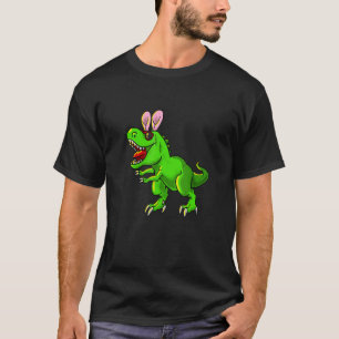 Easter Bunny Dinosaur T-Rex Ears Kids Adults Men W T-Shirt