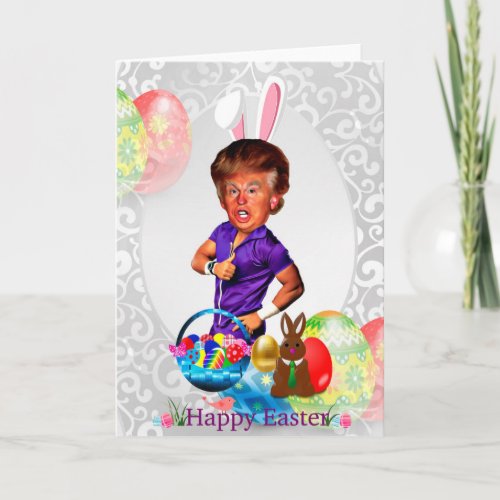 easter bunny donald trump holiday card