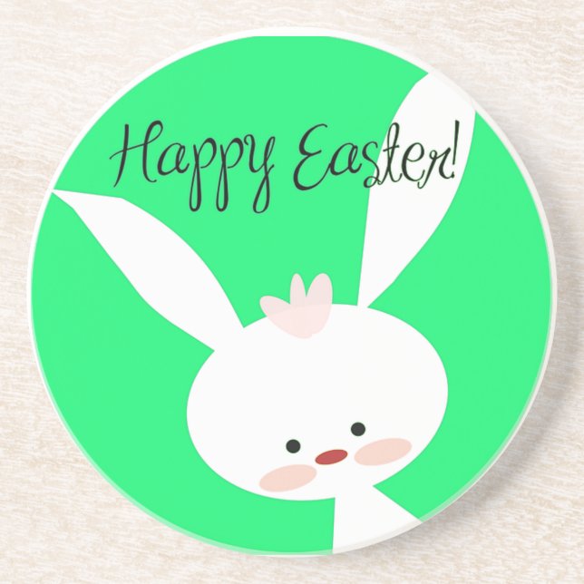 Easter Bunny Drink Coaster (Front)