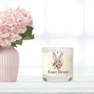 Easter Bunny Ears Elegant Scented Candle