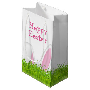 Easter Bunny Ears In Grass Small Gift Bag