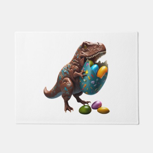 Easter Bunny Easter Dinosaur Egg Easter friend Doormat