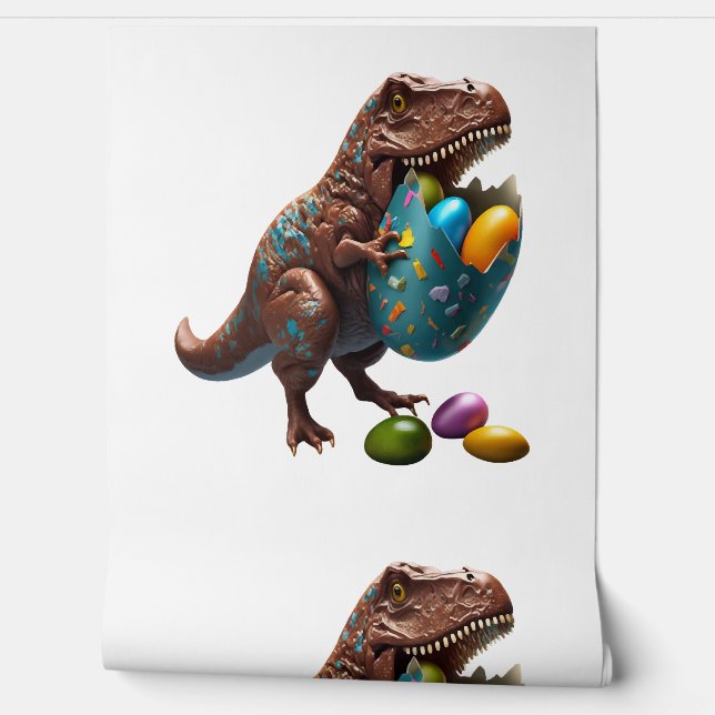 Easter Bunny Easter Dinosaur Egg Easter friend Wallpaper (Unrolling)