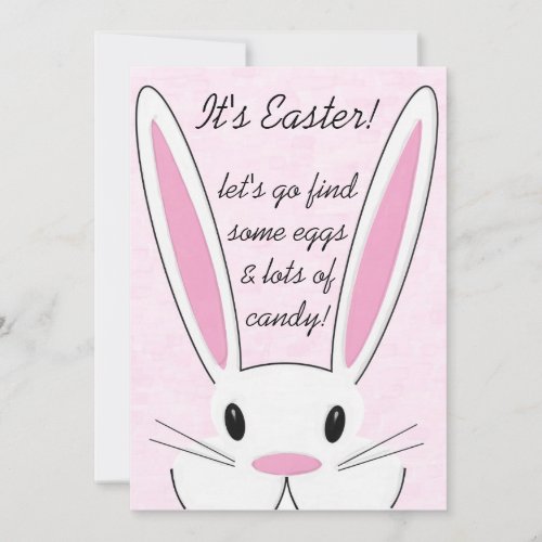 Easter Bunny Easter Egg Hunt Party Invitation