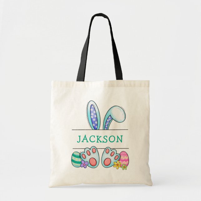 Easter Bunny Easter Egg Hunt Tote Bag (Front)