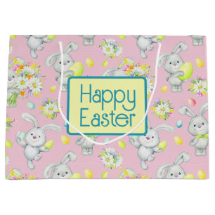 Easter Bunny Easter Eggs Gift Bag