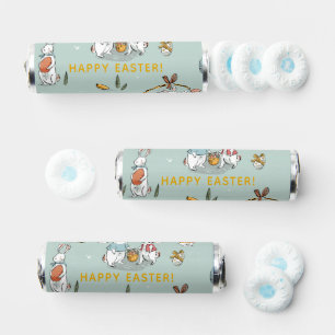 Easter Bunny Egg and Carrots Hunt Pattern Breath Savers® Mints