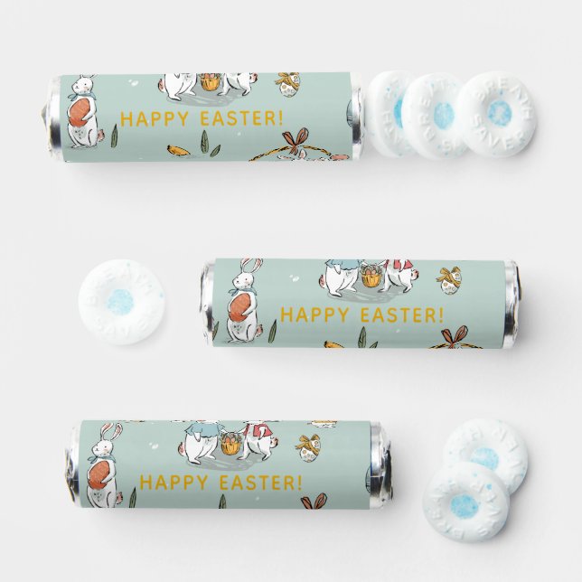 Easter Bunny Egg and Carrots Hunt Pattern Breath Savers® Mints (Assorted)