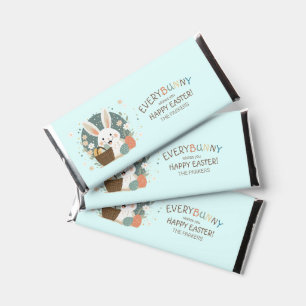 Easter Bunny Egg Basket ID1013 Hershey Bar Favors