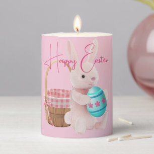 Easter Bunny, Egg, & Basket Pillar Candle
