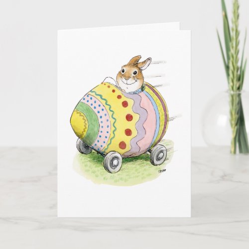 Easter Bunny Egg Car Card