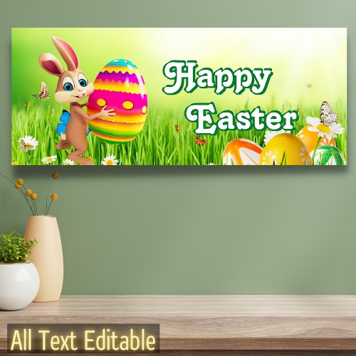 Easter Bunny Egg Hunt Easter Egg Easter Party Cute Banner