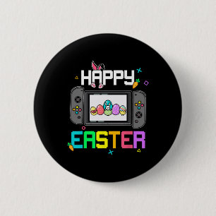 Easter Bunny Egg Hunt Gamer Kids Boys Mens Video G Button