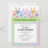 Easter Bunny Egg Hunt Invitation