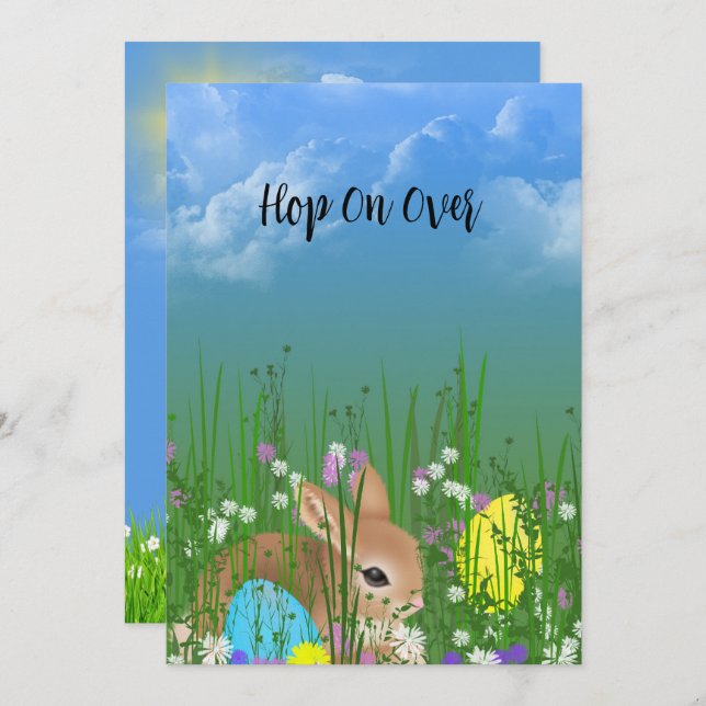 Easter Bunny Egg Hunt Party (Front/Back)